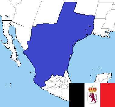 Mapa del Nuevo Reino de León, Nueva España.
